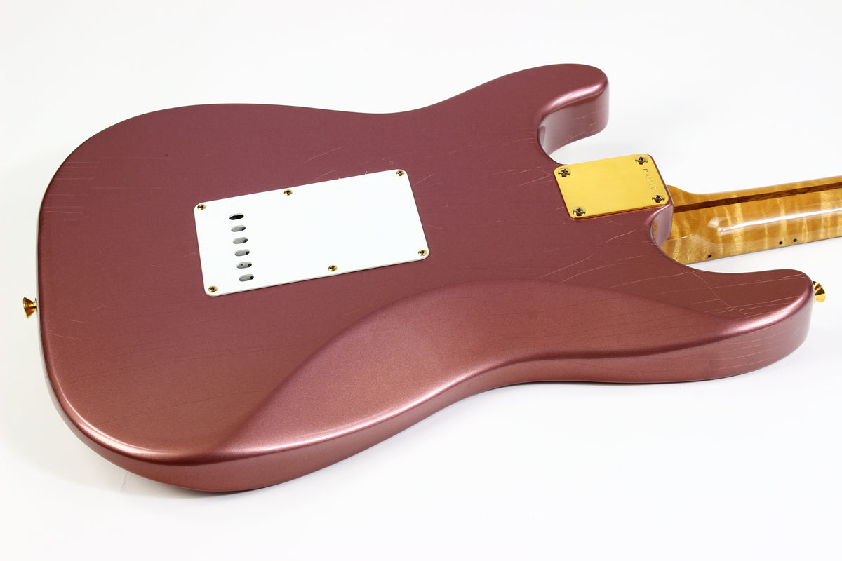 1989 Fender Early Custom Shop Masterbuilt J.W. BLACK 1950s Stratocaster Burgundy Mist w HIGHLY FIGURED Maple Neck ONE-OFF