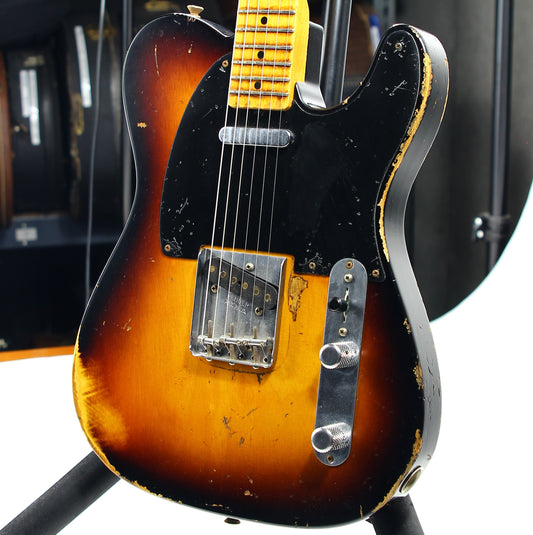 NAMM SHOW! 2009 Fender Custom Shop MASTERBUILT '57 Telecaster Heavy Relic Yuriy Shishkov -- 2-Tone Sunburst 1957