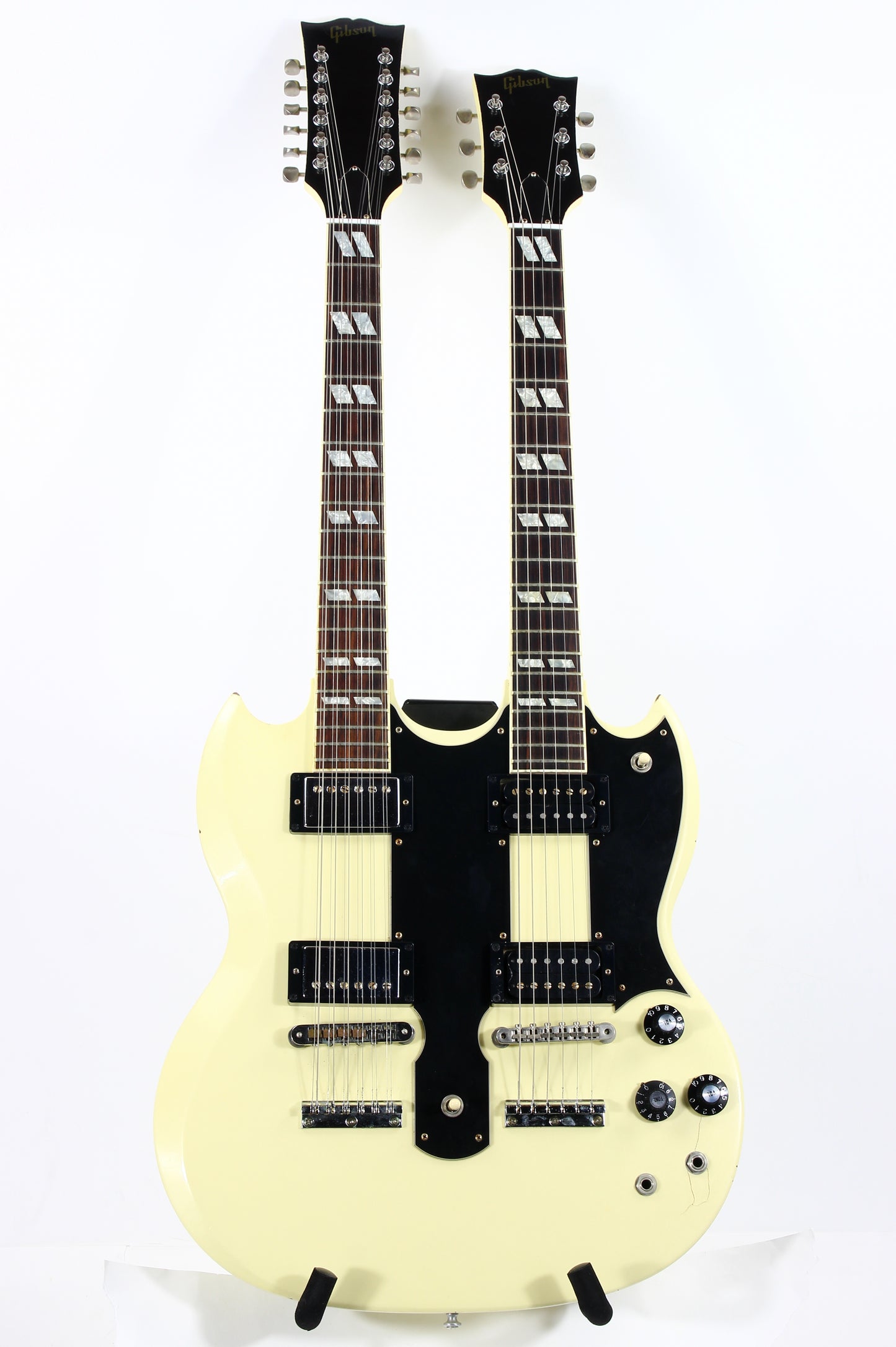 Gibson Custom Don Felder AGED EDS-1275 Double Neck HOTEL CALIFORNIA Guitar in White | MINTY w/ TAGS!