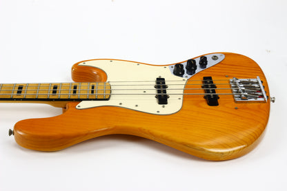 1973 Fender Jazz Bass Natural | Black Block Inlays, Vintage Electric Bass Guitar!