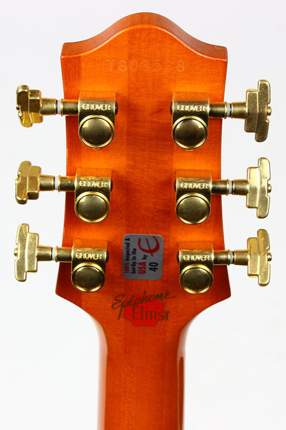2008 Epiphone Japan Elitist Country Deluxe Sunrise Orange MIJ Made in Japan