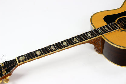 1992 Guild JF-100 NT CRV Carved Heel, Abalone, Jumbo Folk Body w Original Case & Tag!