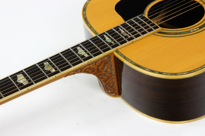 1992 Guild JF-100 NT CRV Carved Heel, Abalone, Jumbo Folk Body w Original Case & Tag!