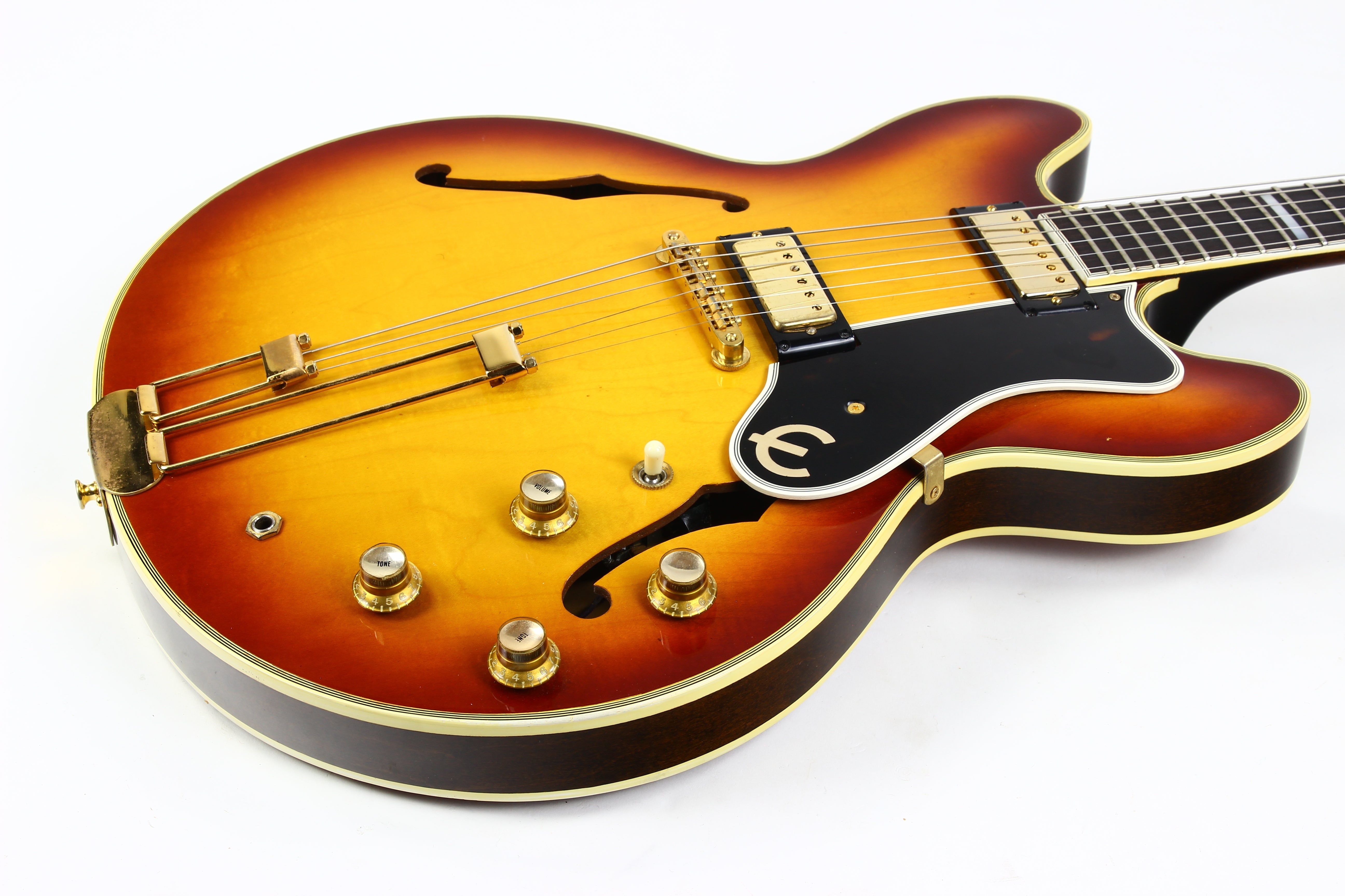 1964 Epiphone Sheraton Sunburst w Original Case | Wide Nut Vintage