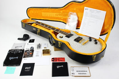 2025 Gibson Custom Shop Mod Shop 1958 Les Paul Standard Reissue WHITE CRACKLE Finish With Matching Headstock Gold Hardware ONE OF A KIND!