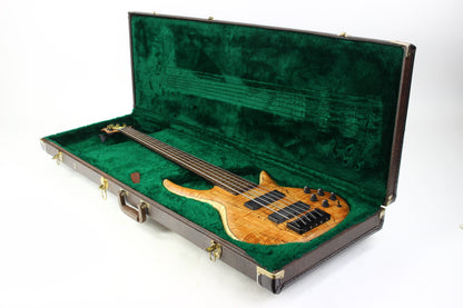 MTD Michael Tobias Designs Through Neck TN 535–24 Bass Kingston New York USA Five String Spalted Maple Bartolini Pickups