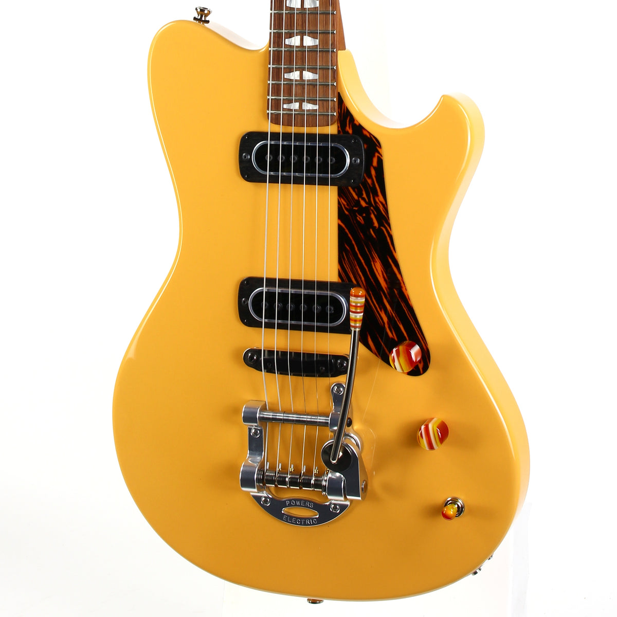 2026 Powers Electric A-Type Dreamsickle Orange Tremolo Custom Matching Headstock Taylor Andy Powers