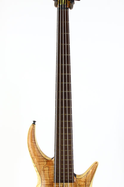 MTD Michael Tobias Designs Through Neck TN 535–24 Bass Kingston New York USA Five String Spalted Maple Bartolini Pickups