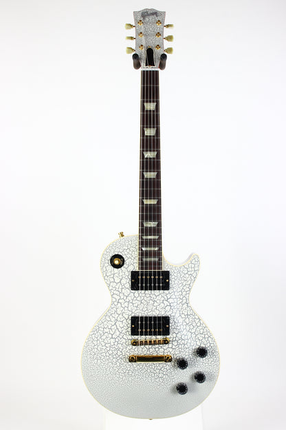 2025 Gibson Custom Shop Mod Shop 1958 Les Paul Standard Reissue WHITE CRACKLE Finish With Matching Headstock Gold Hardware ONE OF A KIND!
