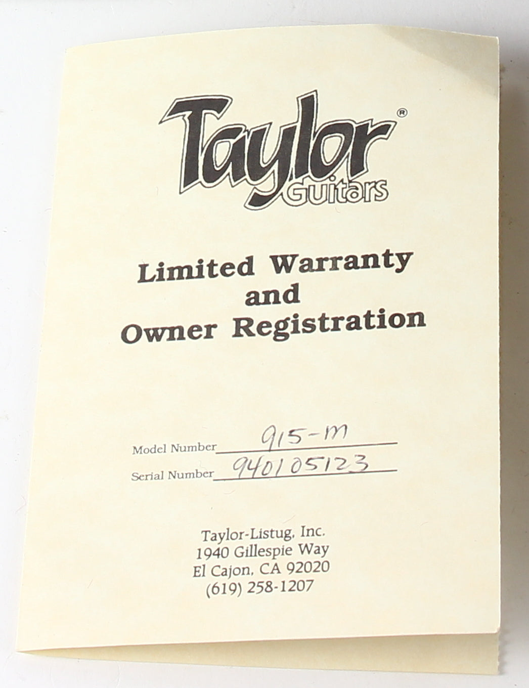 1994 Taylor 915-M Limited Edition - Jumbo 900 Series, Birdseye Maple, 3-Piece Back! John Denver!