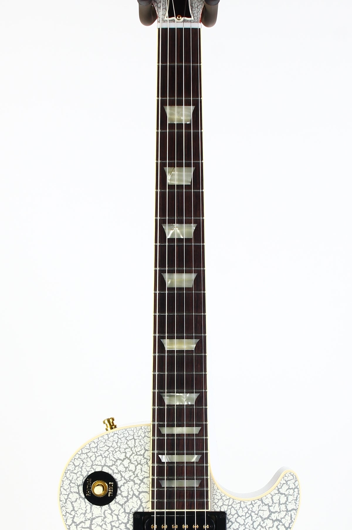 2025 Gibson Custom Shop Mod Shop 1958 Les Paul Standard Reissue WHITE CRACKLE Finish With Matching Headstock Gold Hardware ONE OF A KIND!