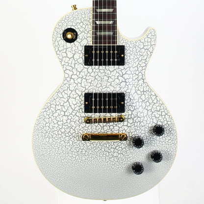 2025 Gibson Custom Shop Mod Shop 1958 Les Paul Standard Reissue WHITE CRACKLE Finish With Matching Headstock Gold Hardware ONE OF A KIND!