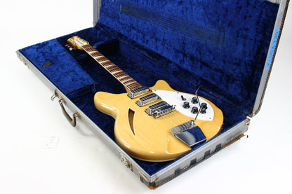 1969 Rickenbacker 375 Mapleglo Vintage Hollowbody Electric  w Original Case 3 Toaster Pickups!