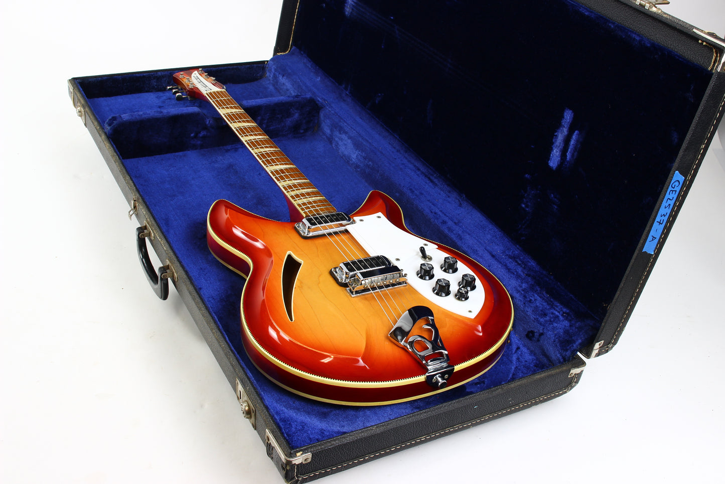 1969 Rickenbacker 381 Fireglo Sunburst German Carve VINTAGE GUITAR Checkerboard Binding!