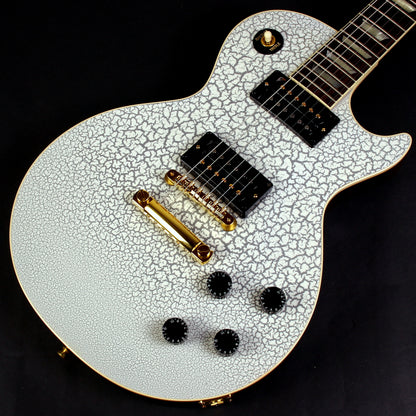 2025 Gibson Custom Shop Mod Shop 1958 Les Paul Standard Reissue WHITE CRACKLE Finish With Matching Headstock Gold Hardware ONE OF A KIND!