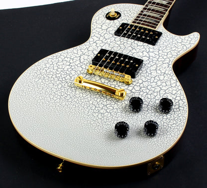 2025 Gibson Custom Shop Mod Shop 1958 Les Paul Standard Reissue WHITE CRACKLE Finish With Matching Headstock Gold Hardware ONE OF A KIND!