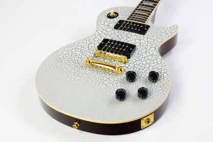2025 Gibson Custom Shop Mod Shop 1958 Les Paul Standard Reissue WHITE CRACKLE Finish With Matching Headstock Gold Hardware ONE OF A KIND!
