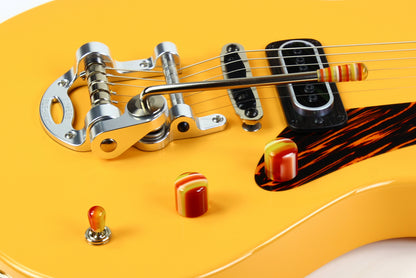 2026 Powers Electric A-Type Dreamsickle Orange Tremolo Custom Matching Headstock Taylor Andy Powers