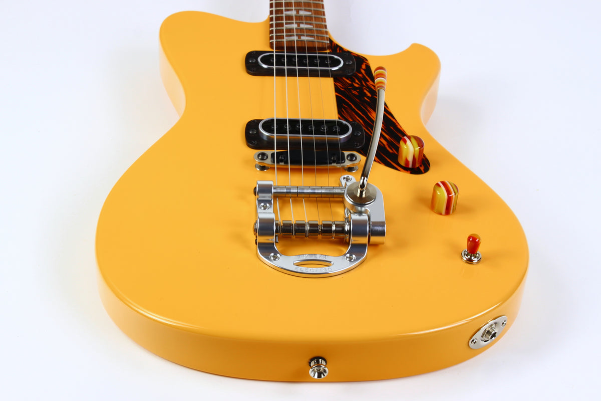 2026 Powers Electric A-Type Dreamsickle Orange Tremolo Custom Matching Headstock Taylor Andy Powers