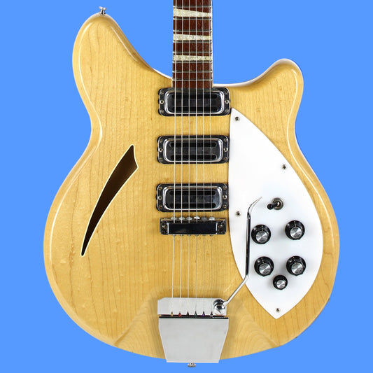 1969 Rickenbacker 375 Mapleglo Vintage Hollowbody Electric  w Original Case 3 Toaster Pickups