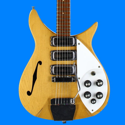 1966 Rickenbacker 325 Mapleglo Natural Vintage Electric Guitar w Original Case John Lennon Beatles