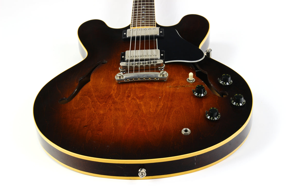 1983 Gibson ES-335 Dot Reissue Tobacco Sunburst | Tim Shaw Humbuckers, Plays And Sounds Great!