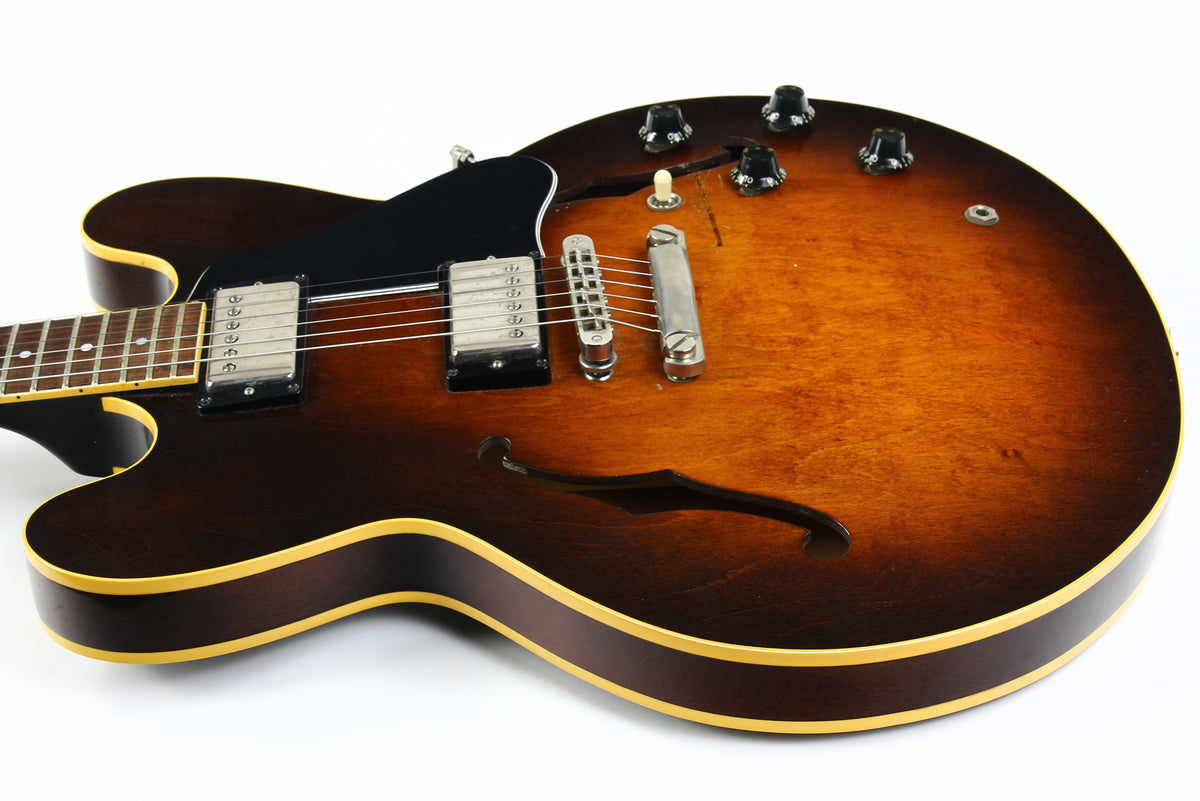 1983 Gibson ES-335 Dot Reissue Tobacco Sunburst | Tim Shaw Humbuckers, Plays And Sounds Great!
