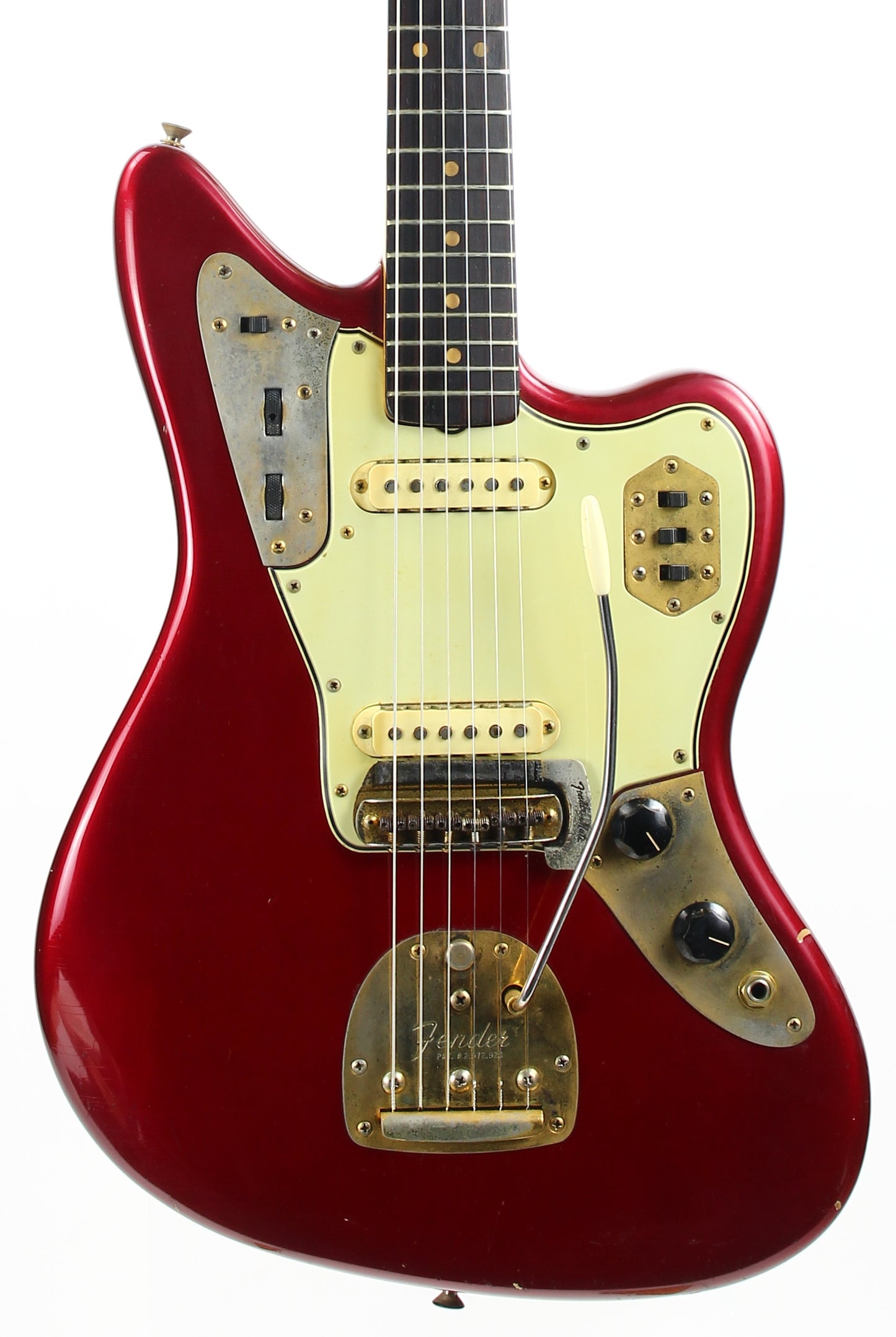 1964 Fender Jaguar Candy Apple Red | Gold Hardware  Pre-CBS, Clay Dots, One Owner!