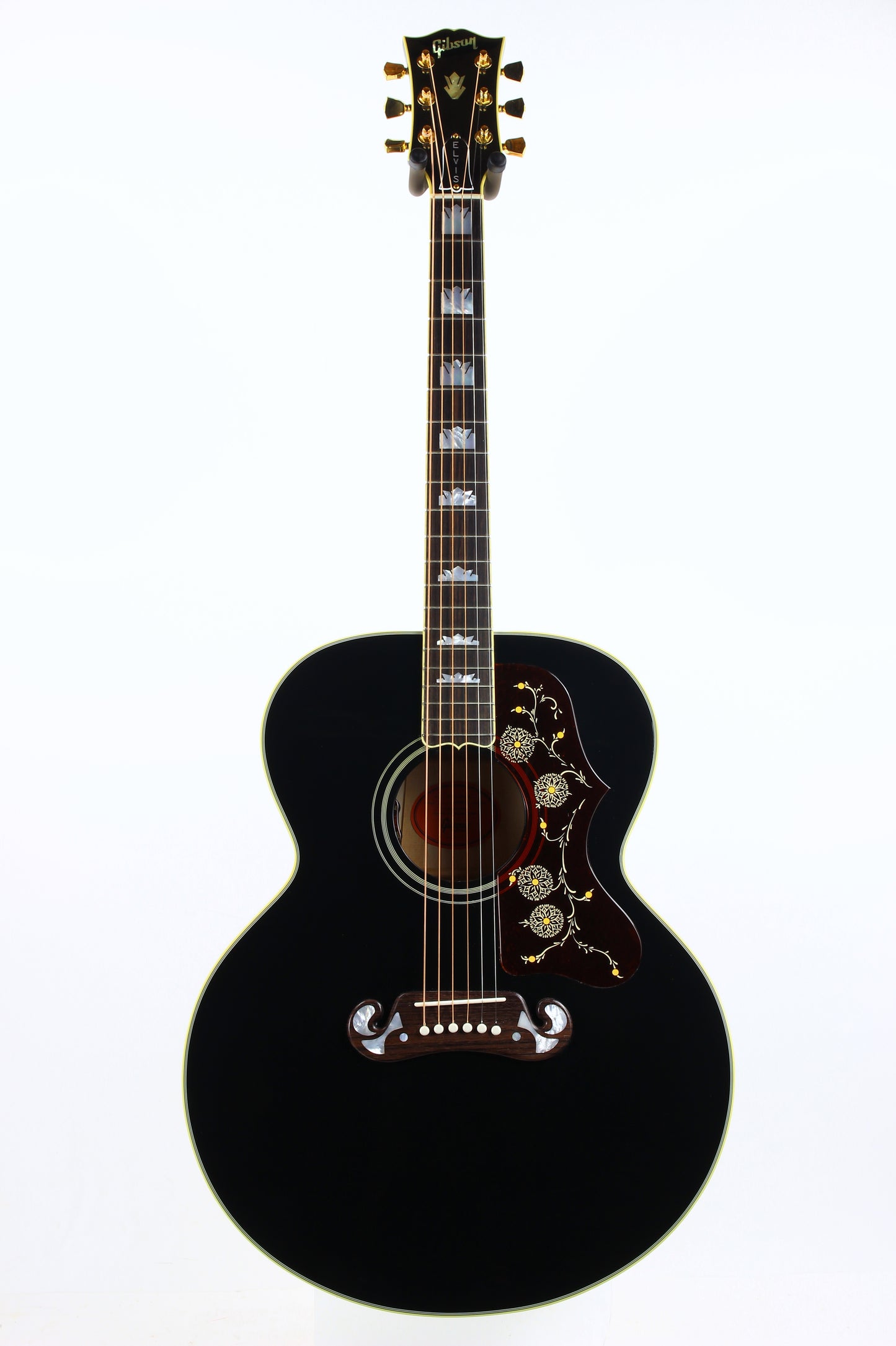 2024 Gibson Montana Elvis SJ-200 Ebony Black | Jumbo Acoustic Acoustic Guitar