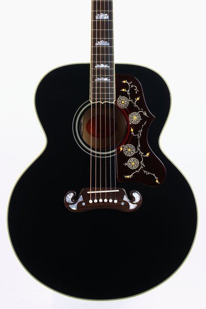 2024 Gibson Montana Elvis SJ-200 Ebony Black | Jumbo Acoustic Acoustic Guitar