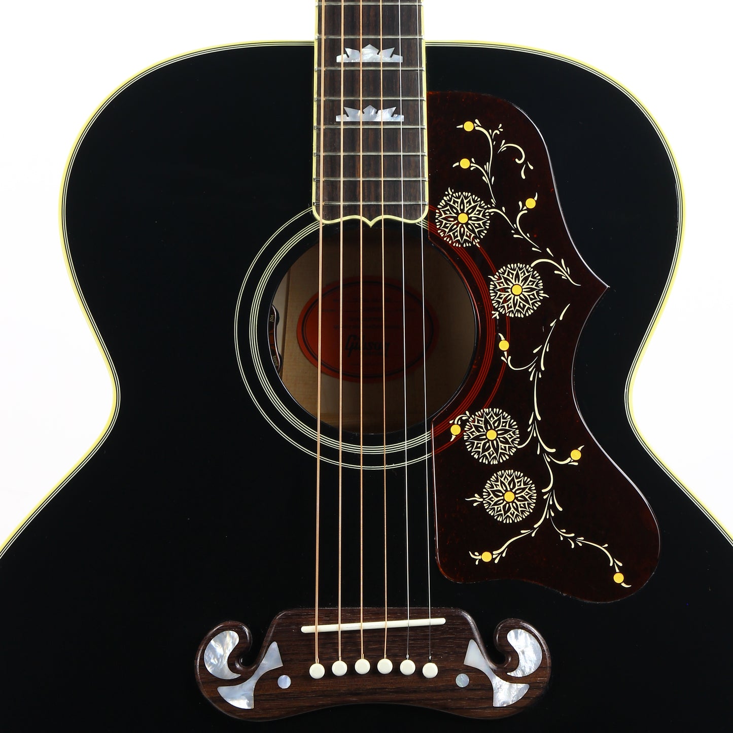 2024 Gibson Montana Elvis SJ-200 Ebony Black | Jumbo Acoustic Acoustic Guitar