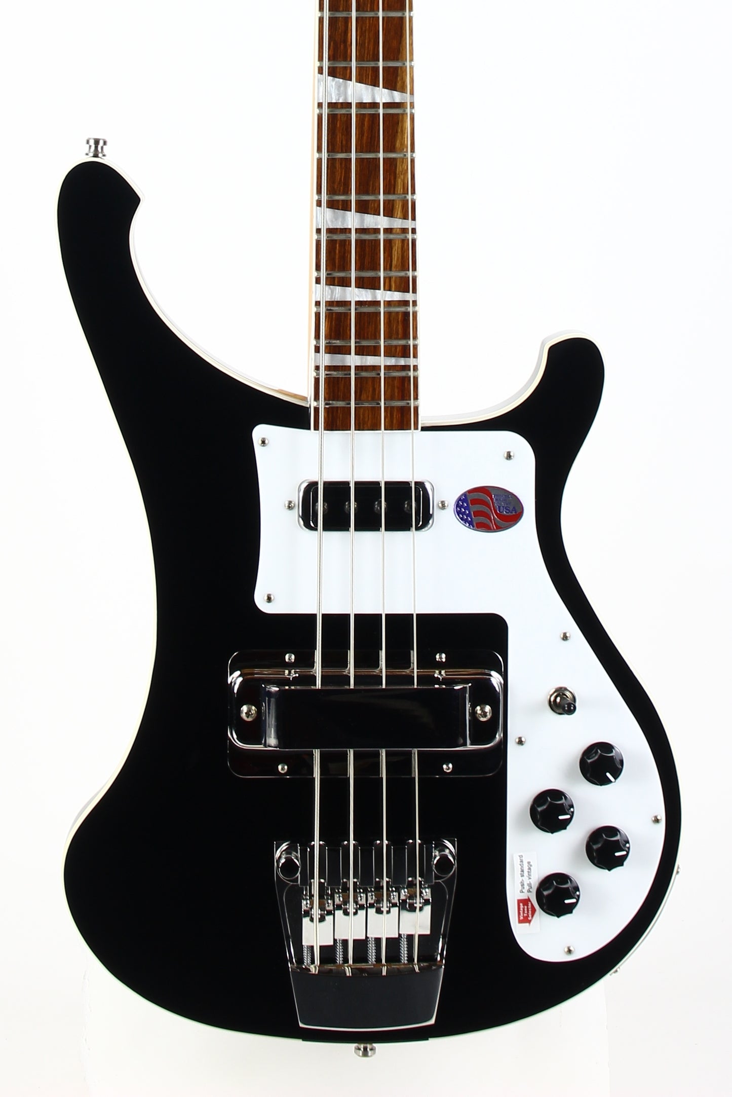 2025 Rickenbacker 4003 Jetglo Black w Original Case! Last of the Old Style!
