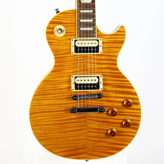 2013 Gibson Les Paul Standard PREMIUM PLUS Trans Amber Slash Pickups KILLER TOP