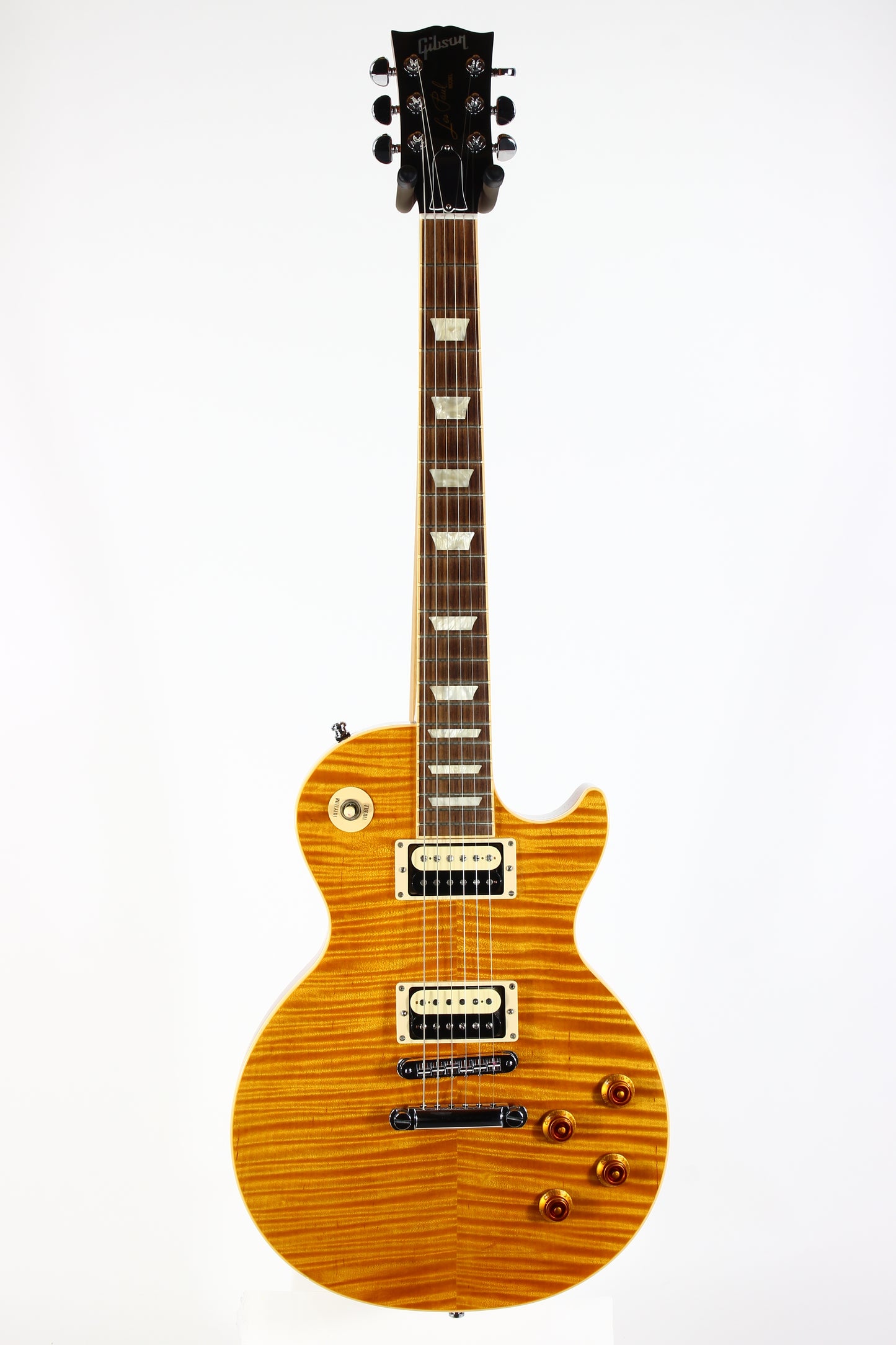 2013 Gibson Les Paul Standard PREMIUM PLUS Trans Amber Slash Pickups KILLER TOP!