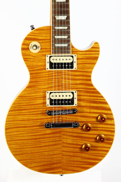 2013 Gibson Les Paul Standard PREMIUM PLUS Trans Amber Slash Pickups KILLER TOP!