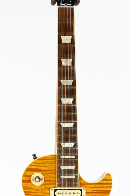 2013 Gibson Les Paul Standard PREMIUM PLUS Trans Amber Slash Pickups KILLER TOP!