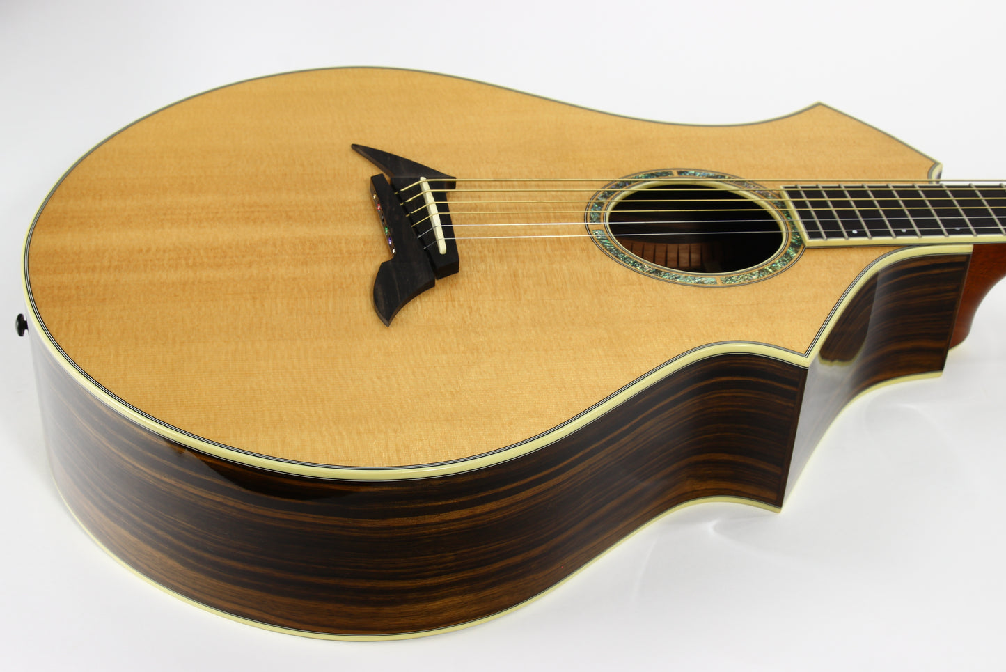 MINT! 1997 Breedlove Custom CM/E Striped Macassar Ebony Acoustic Guitar - Steve Henderson, Masterclass, Exotic!