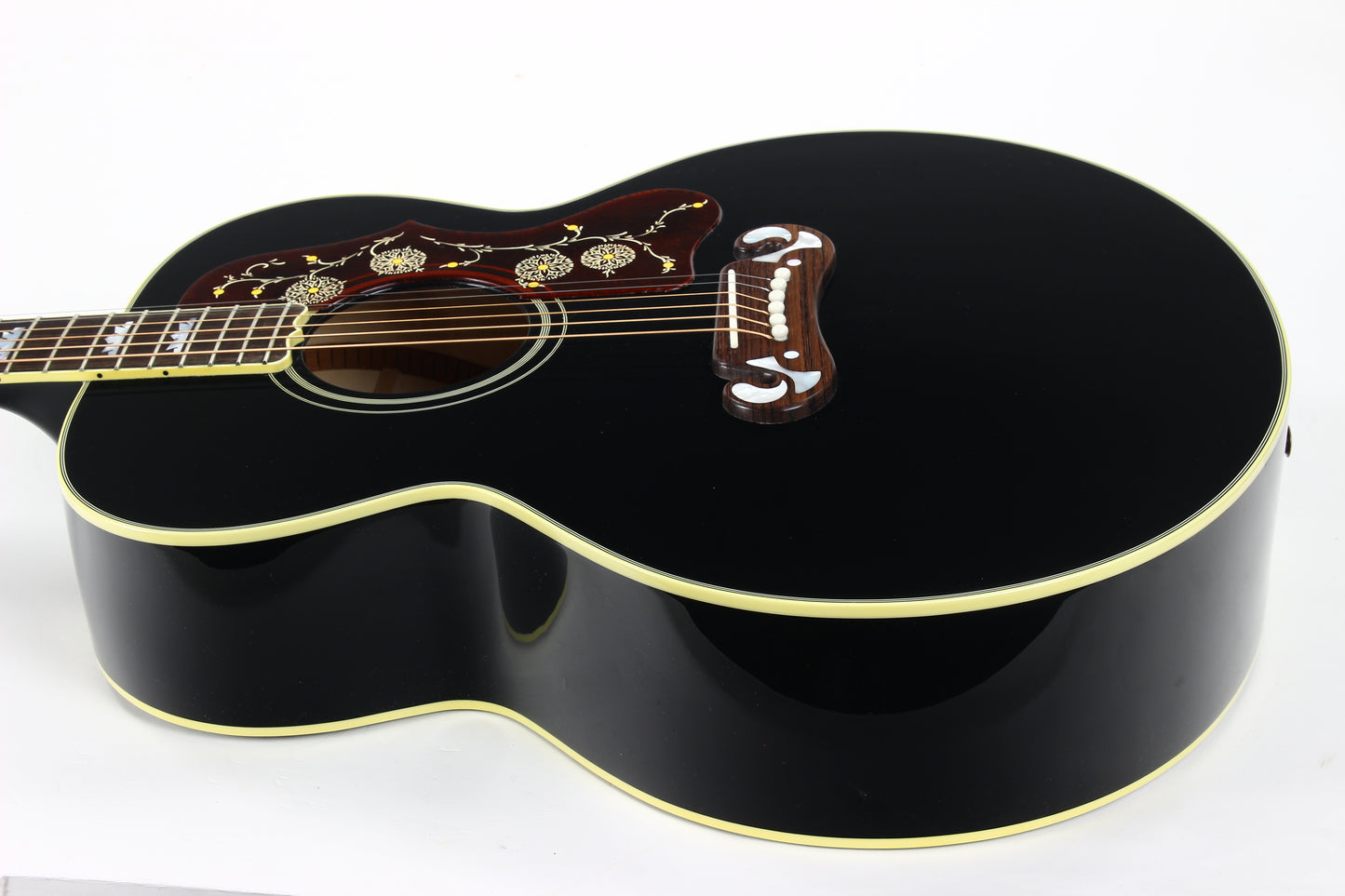 2024 Gibson Montana Elvis SJ-200 Ebony Black | Jumbo Acoustic Acoustic Guitar