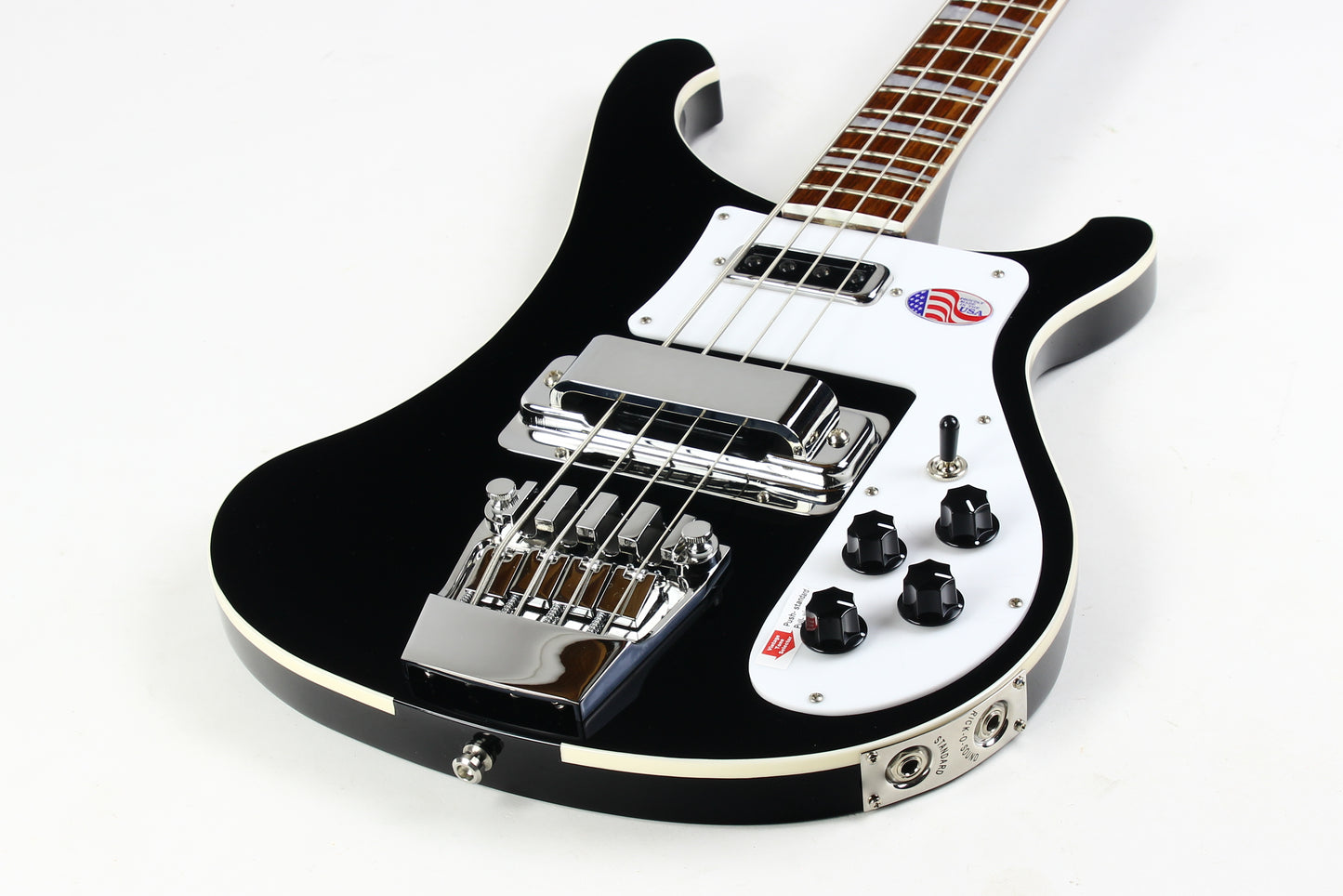 2025 Rickenbacker 4003 Jetglo Black w Original Case! Last of the Old Style!