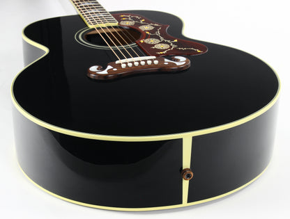 2024 Gibson Montana Elvis SJ-200 Ebony Black | Jumbo Acoustic Acoustic Guitar