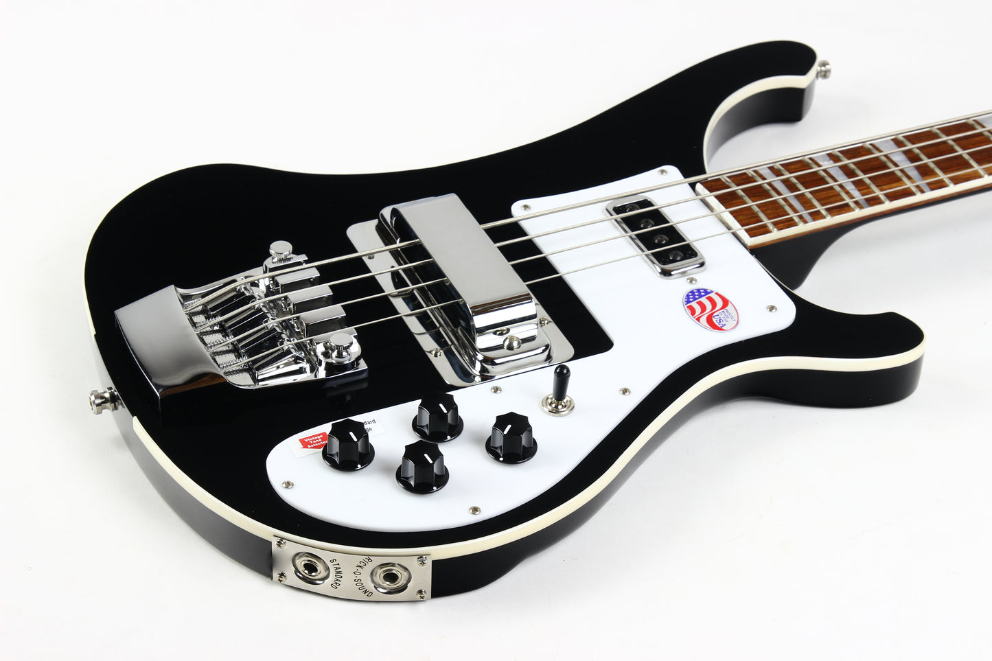 2025 Rickenbacker 4003 Jetglo Black w Original Case! Last of the Old Style!
