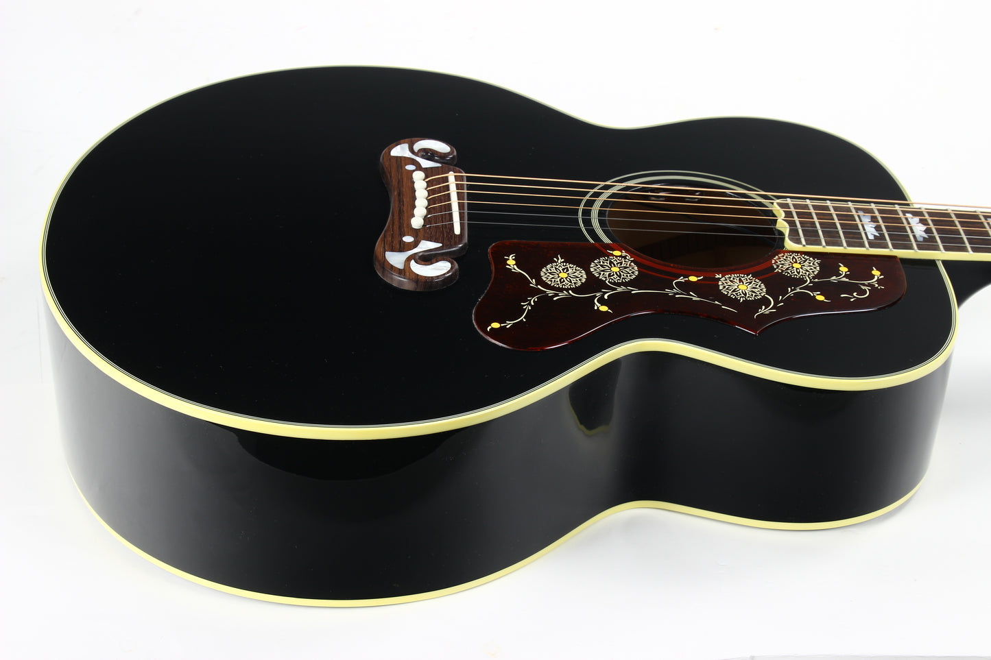 2024 Gibson Montana Elvis SJ-200 Ebony Black | Jumbo Acoustic Acoustic Guitar