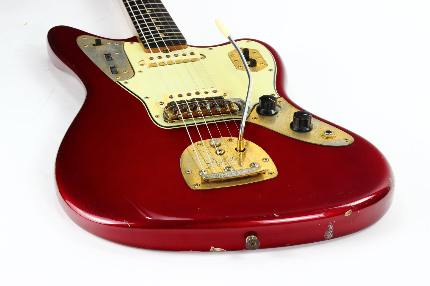 1964 Fender Jaguar Candy Apple Red | Gold Hardware  Pre-CBS, Clay Dots, One Owner!