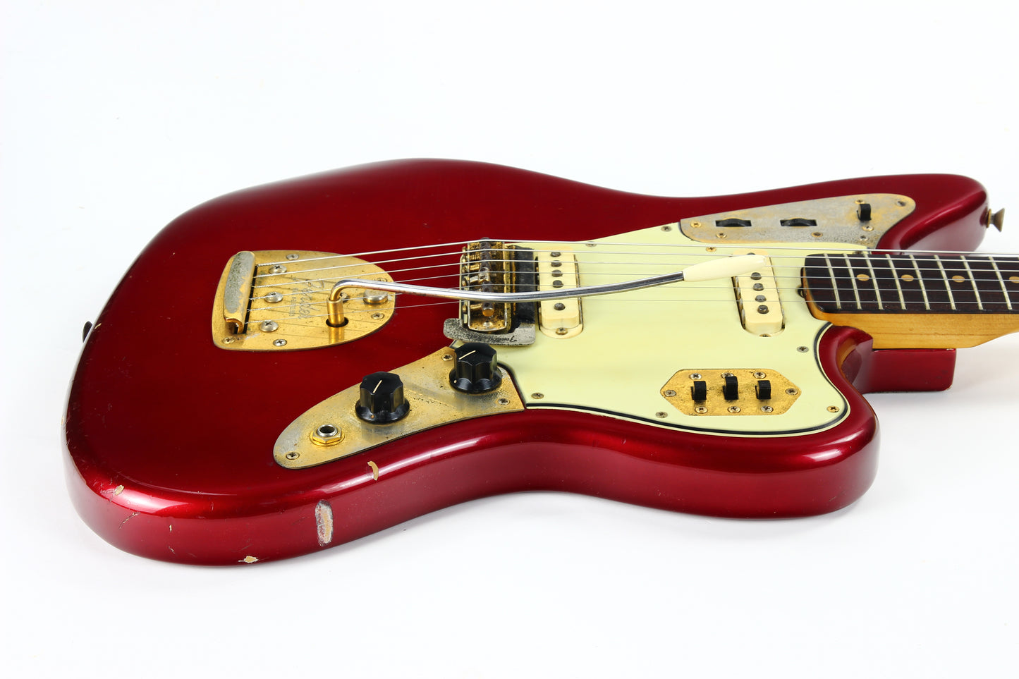 1964 Fender Jaguar Candy Apple Red | Gold Hardware  Pre-CBS, Clay Dots, One Owner!