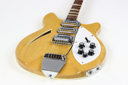 1969 Rickenbacker 375 Mapleglo Vintage Hollowbody Electric  w Original Case 3 Toaster Pickups!