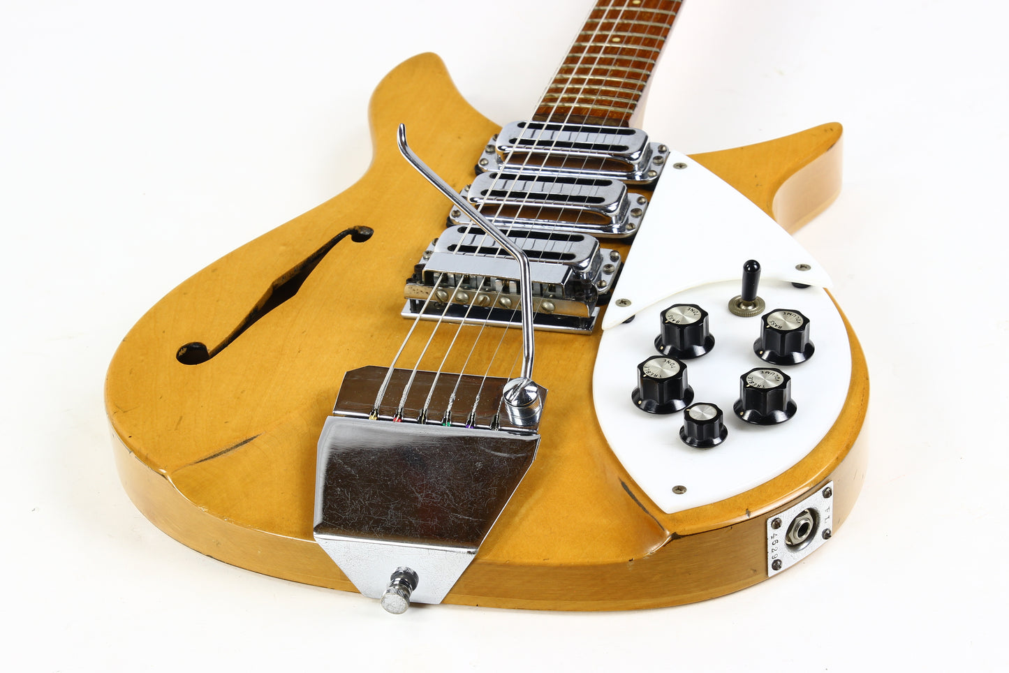 1966 Rickenbacker 325 Mapleglo Natural Vintage Electric Guitar w Original Case! John Lennon Beatles