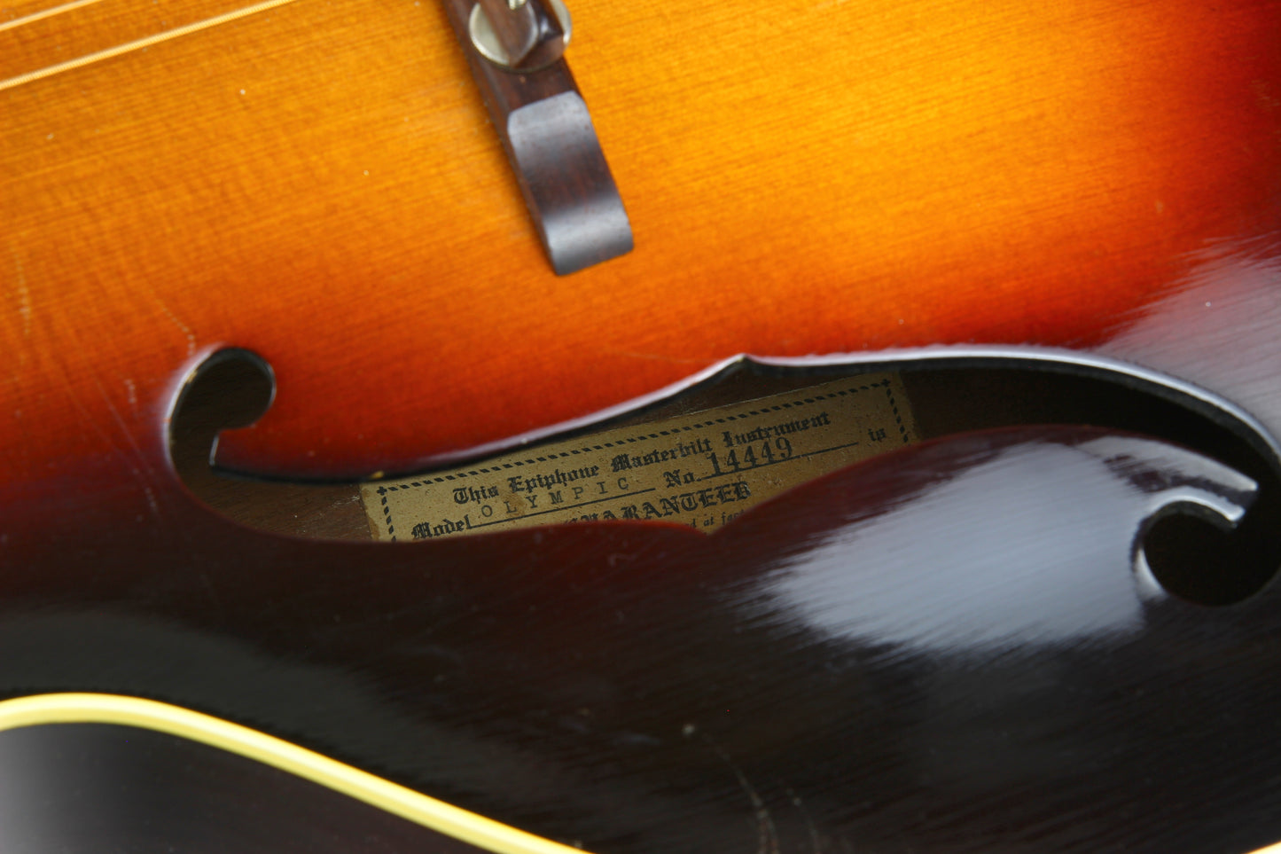 1939 Epiphone Masterbuilt USA Olympic Acoustic Archtop Guitar w Original Case! Vintage 30s Dave Rawlings Type