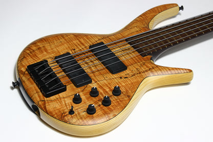 MTD Michael Tobias Designs Through Neck TN 535–24 Bass Kingston New York USA Five String Spalted Maple Bartolini Pickups