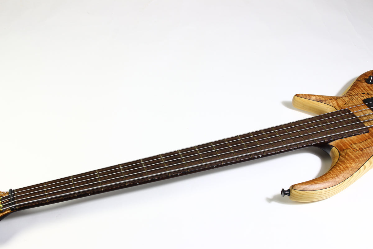 MTD Michael Tobias Designs Through Neck TN 535–24 Bass Kingston New York USA Five String Spalted Maple Bartolini Pickups