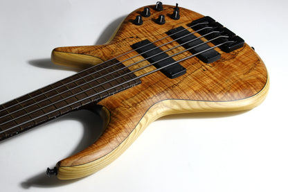 MTD Michael Tobias Designs Through Neck TN 535–24 Bass Kingston New York USA Five String Spalted Maple Bartolini Pickups